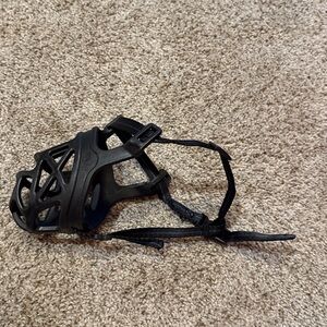 Black Dog Muzzle by Mascota Size 3, it is clean and sanitized